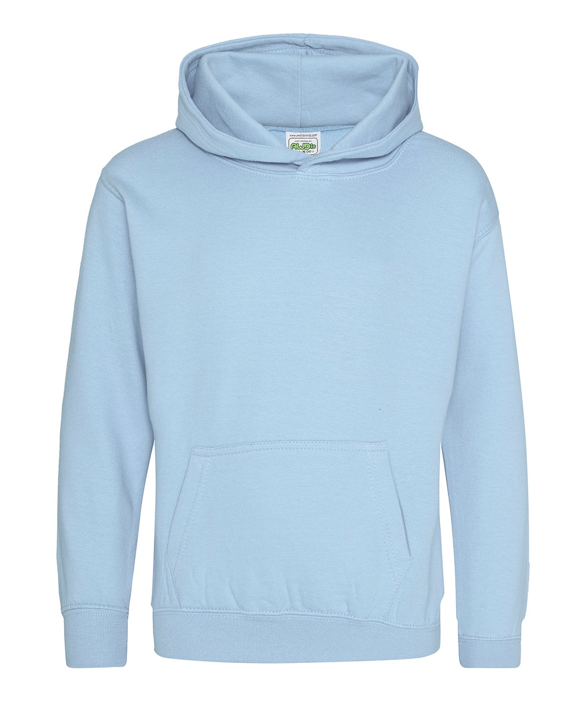 Kids’ hoodie in sky blue.